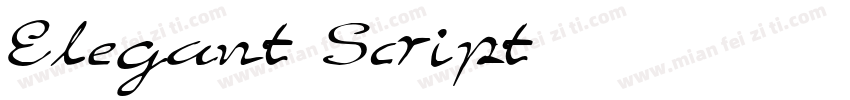 Elegant Script字体转换